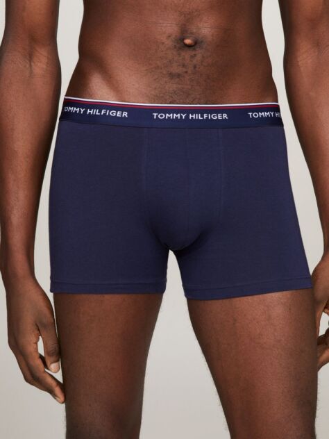 Μπλε Boxers Από Ελαστικό Βαμβάκι - Σετ 3 Τεμάχια  Άνδρες