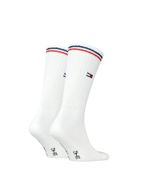 White 2-Pack Signature Cuff Ribbed Socks  Unisex