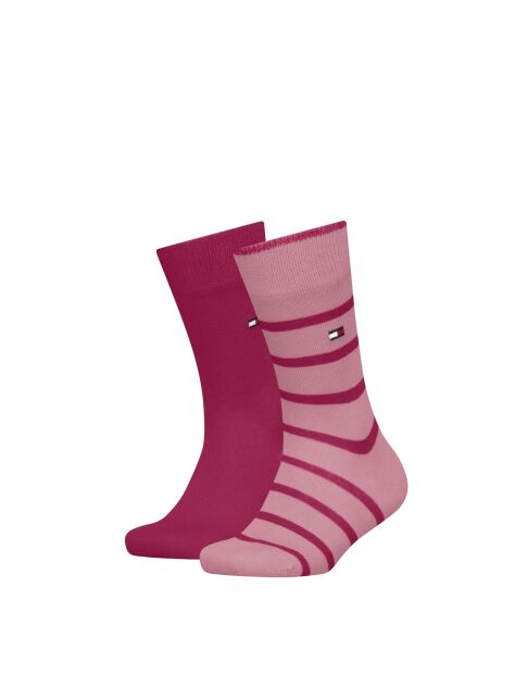 Pink Tommy Hilfiger Κάλτσες Με Breton Ριγέ Σχέδιο 2 Ζεύγη  Kids Unisex