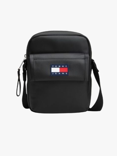 Black Padded Reporter Bag  Men