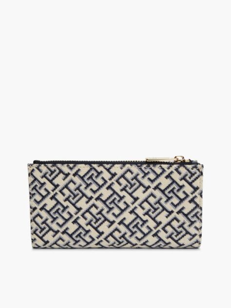 Blue Hilfiger Icon Jacquard Bifold Wallet  Women