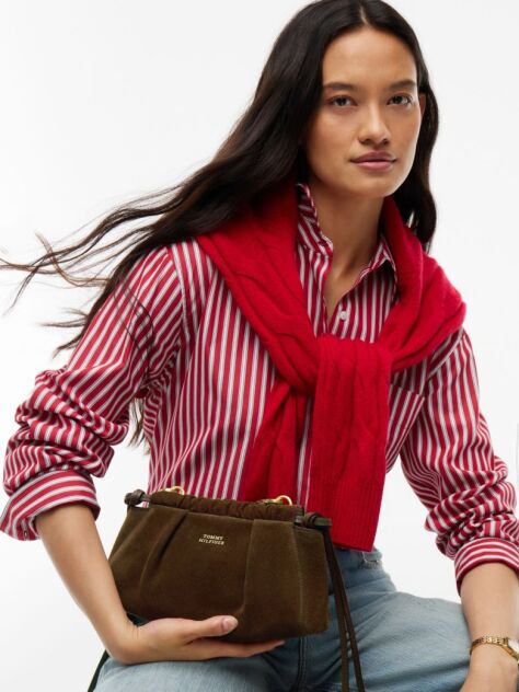 Brown Soft Suede Crossbody Bag  Women