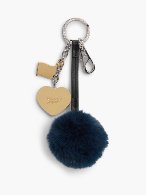 Multi Pom Pom Heart Charm  Women