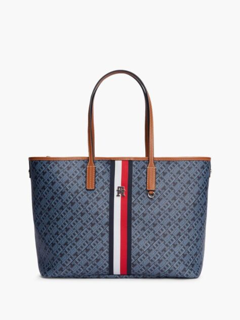 Blue TH Monoplay Global Stripe Tote Bag  Women
