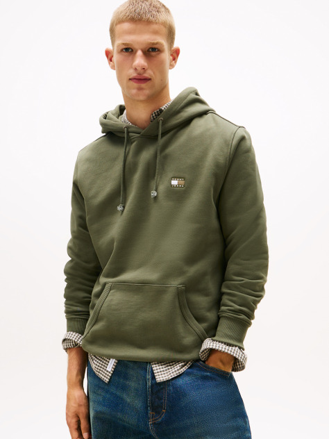 Πράσινο Hoody Με Σήμα Tommy Και Κορδόνι  Άνδρες