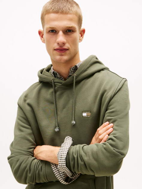Πράσινο Hoody Με Σήμα Tommy Και Κορδόνι  Άνδρες
