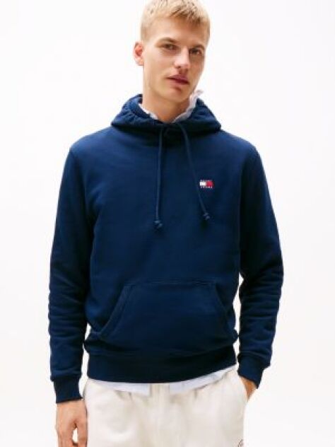 Μπλε Hoody Με Σήμα Tommy Και Κορδόνι  Άνδρες