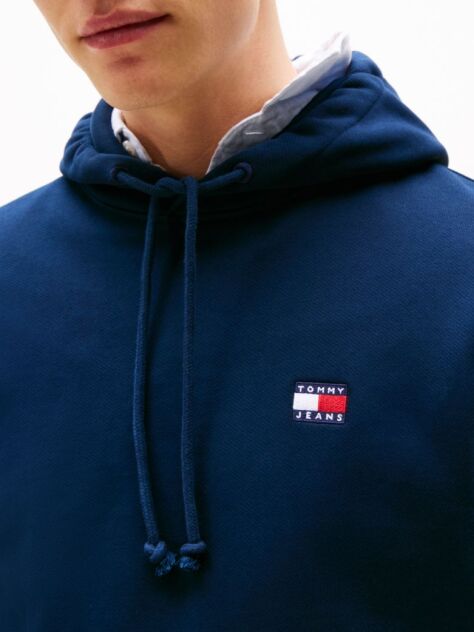 Μπλε Hoody Με Σήμα Tommy Και Κορδόνι  Άνδρες