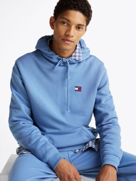 Μπλε Hoody Με Σήμα Tommy Και Κορδόνι  Άνδρες