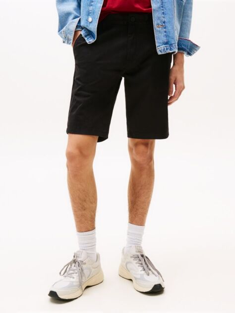 Black Scanton Slim Chino Bermuda Shorts  Men