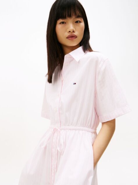 Multi Stripe Relaxed Mini Shirt Dress  Women