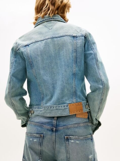 Denim Άνετο Denim Τζάκετ Με Ξεθωριασμένο Φινίρισμα  Γυναίκες