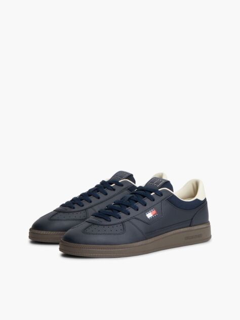 Blue The Greenwich Logo Sneakers With Leather  Men