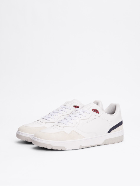 Άσπρο Δερμάτινα Sneakers Basketball  Άνδρες