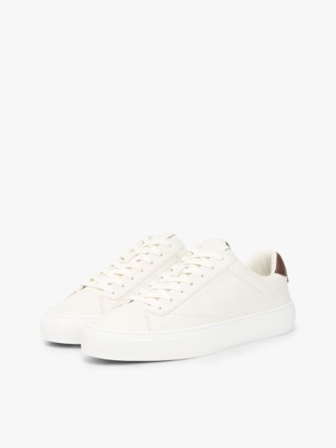 Μπεζ Δερμάτινα Sneakers  Άνδρες