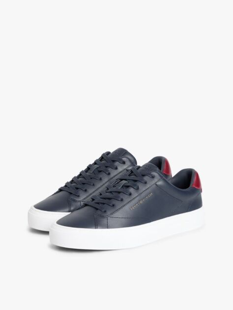 Μπλε Δερμάτινα Sneakers  Άνδρες