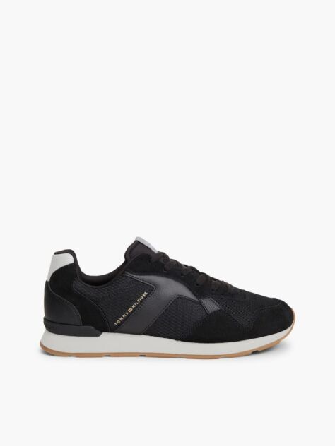 Γκρι Sneakers Με Μίξη Υφών Και Λογότυπο  Άνδρες