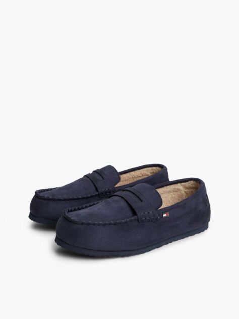 Blue Flag Embroidery Driver Slippers  Men