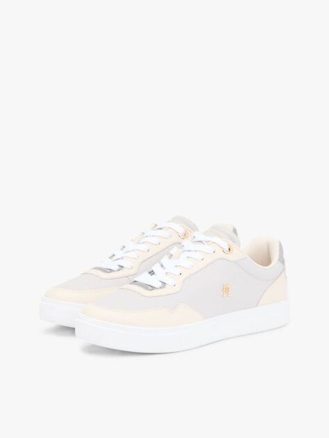 Multi Δερμάτινα Sneakers Με Μίξη Υφών  Γυναίκες