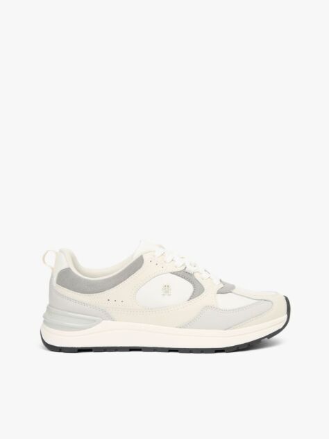 Multi TH Monogram Δερμάτινα Sneakers Με Μίξη Υφών  Γυναίκες