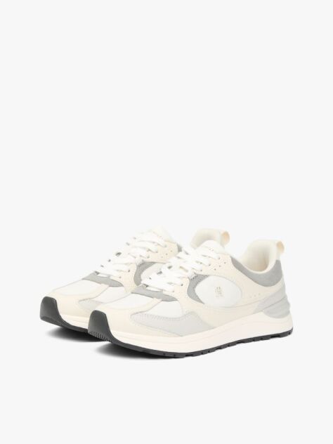 Multi TH Monogram Δερμάτινα Sneakers Με Μίξη Υφών  Γυναίκες