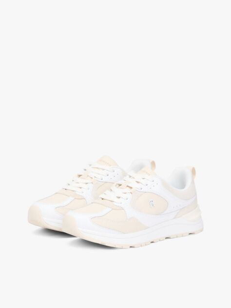 Multi TH Monogram Δερμάτινα Sneakers Με Μίξη Υφών  Γυναίκες
