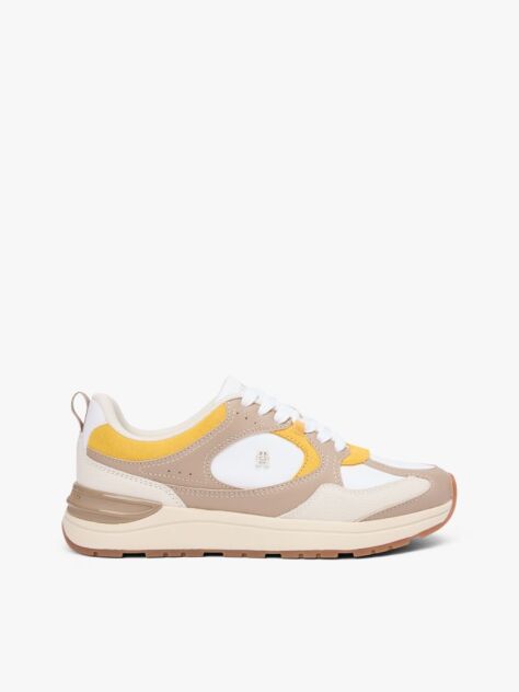 Multi TH Monogram Δερμάτινα Sneakers Με Μίξη Υφών  Γυναίκες