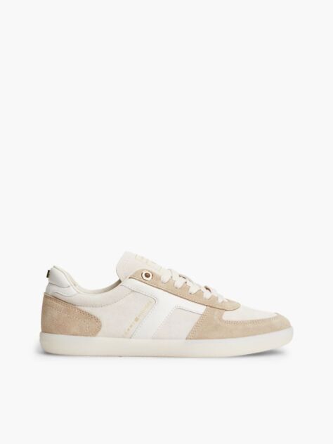Μπεζ Σουέτ Sneakers Με Μίξη Υφών  Γυναίκες