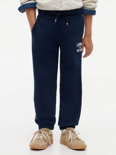Blue Sueded Logo Joggers  Boys