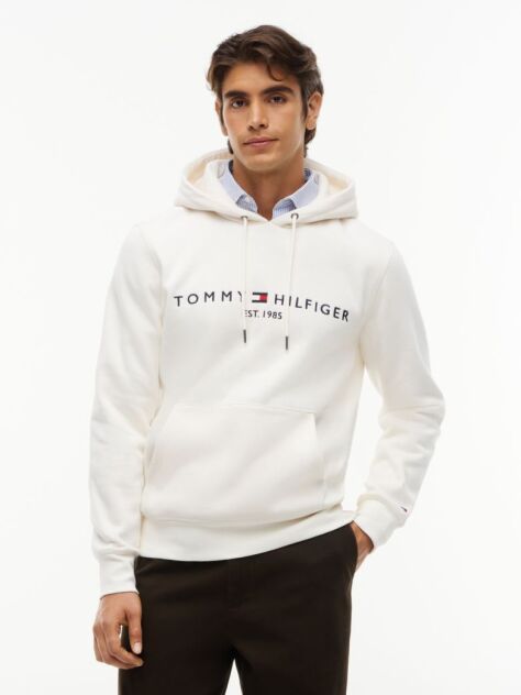 Beige Flex Logo Hoody  Men
