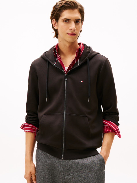 Μαύρο Essential Hoodie Με Φερμουάρ  Άνδρες