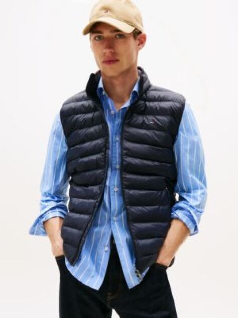 Blue Recycled Packable Vest  Men