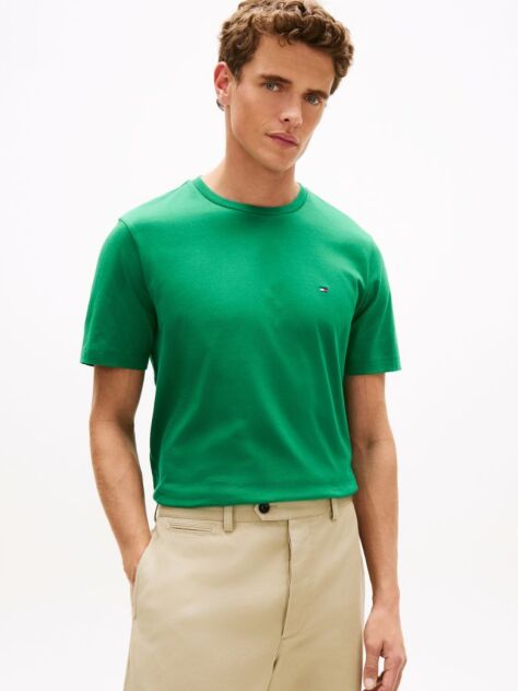 Green Flag Embroidery T-Shirt  Men