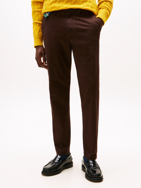 Καφέ Harlem Παντελόνι Chinos Σε Tapered Γραμμή Από Twill  Άνδρες