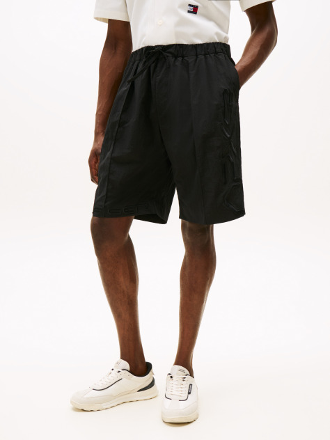 Black The APXGP Collection Tonal Embroidery Bermuda Shorts  Men
