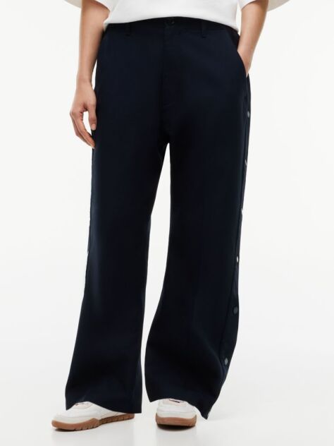 Blue Tommy Hilfiger x FRGMT Snap-Button Relaxed Chinos  Men