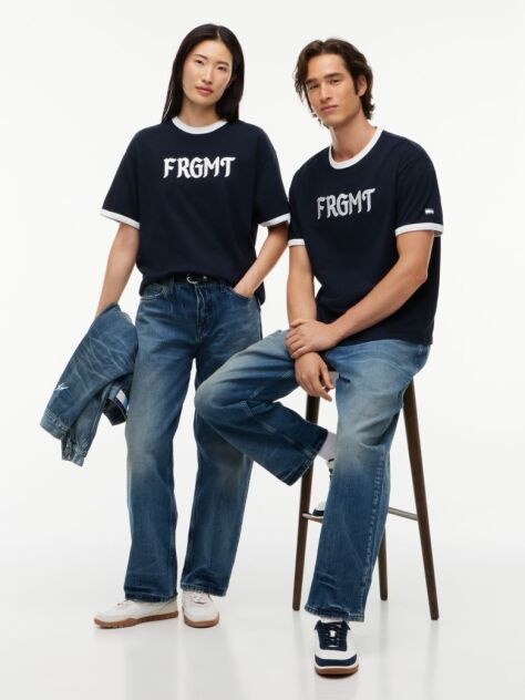 Blue Tommy Hilfiger x FRGMT Relaxed Ringer T-Shirt  Men