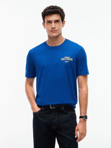 Μπλε 1985 Βαμβακερό T-Shirt  Άνδρες