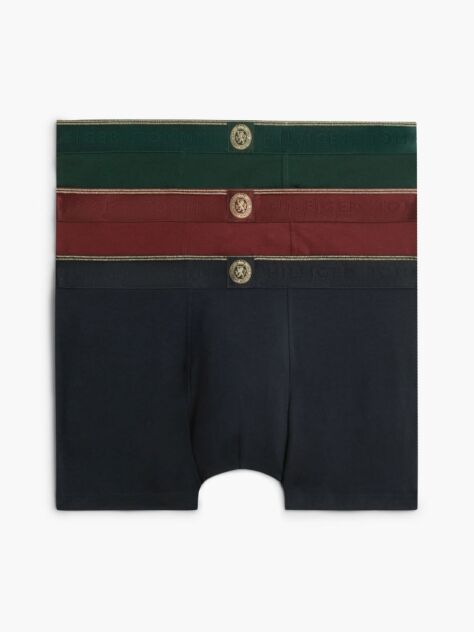 Multi 3-Pack Crest Logo Waistband Trunks  Men
