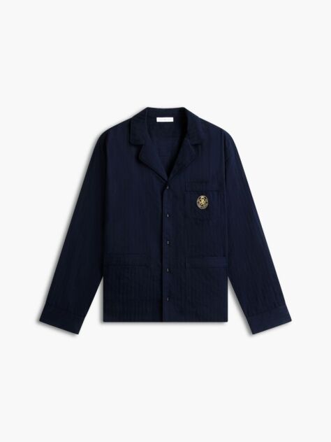 Blue Crest Long Sleeve Pyjama Set  Men