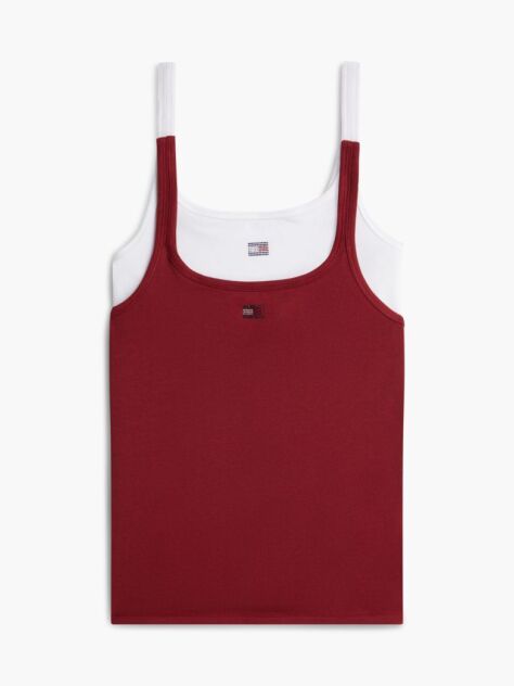 Multi 2-Pack Rhinestone Flag Lounge Tank Tops  Women