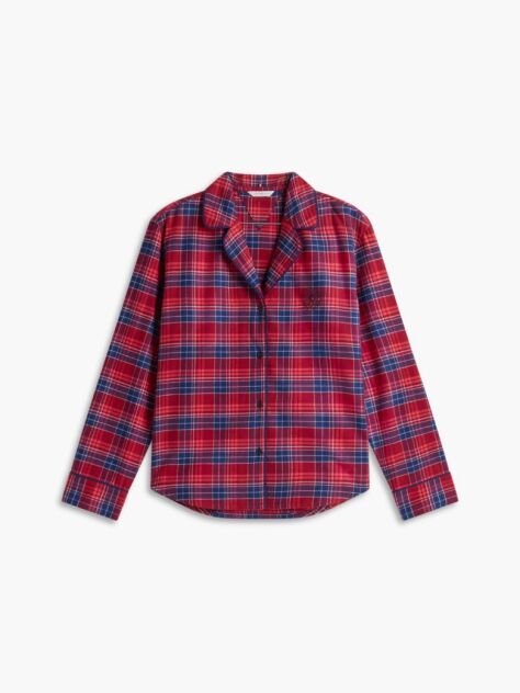 Multi Essential Check Flannel Pyjama Set  Women