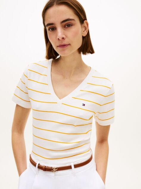 Multi T-Shirt Με Λαιμόκοψη V Και Slim Γραμμή  Γυναίκες