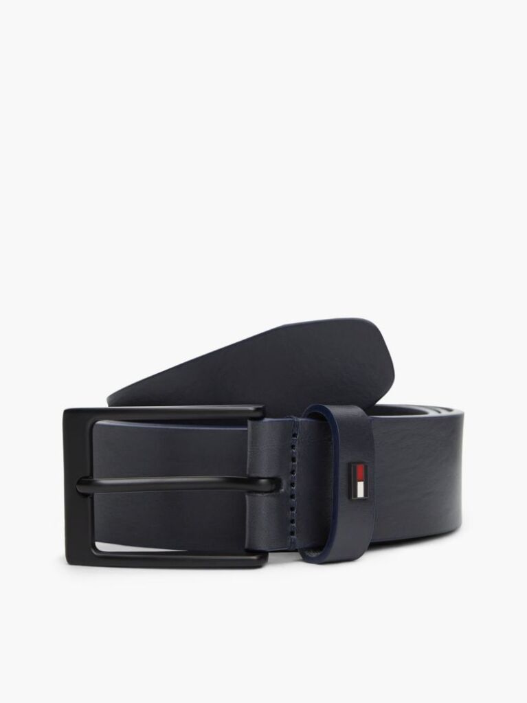 Blue Tonal Leather Belt  Men