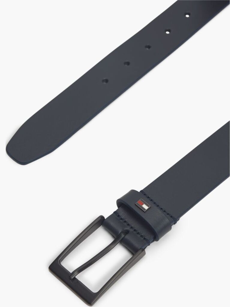 Blue Tonal Leather Belt  Men