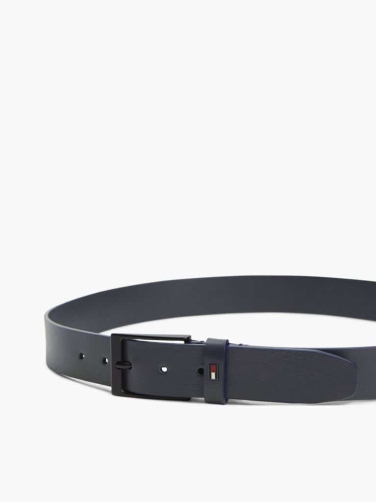 Blue Tonal Leather Belt  Men