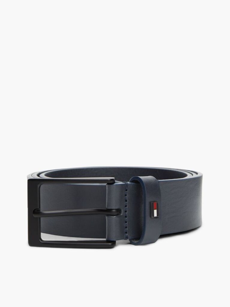 Blue Tonal Leather Belt  Men