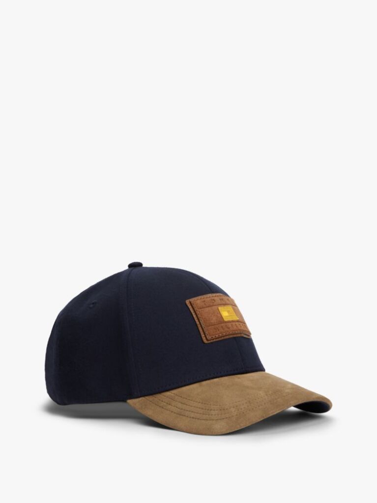 Μπλε Καπέλο Baseball Hilfiger Με Σουέτ Γείσο  Άνδρες