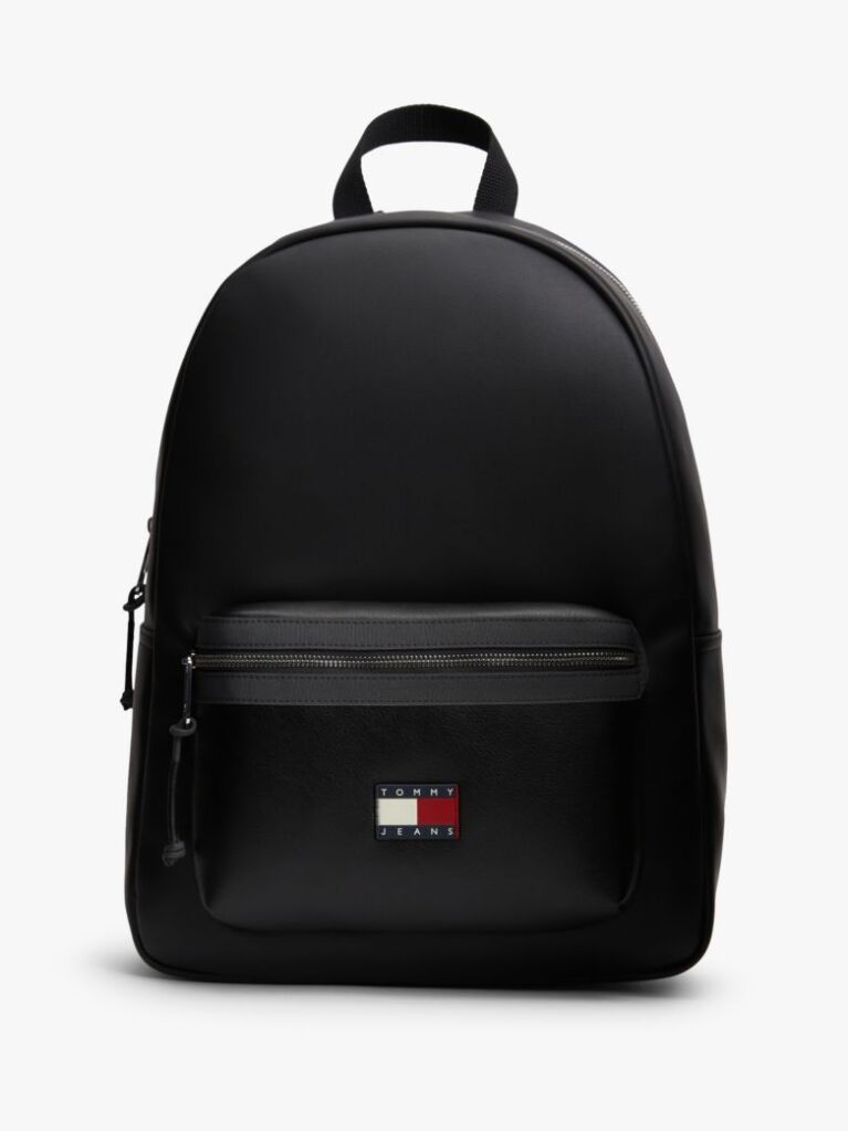 Black Logo Dome Backpack  Men