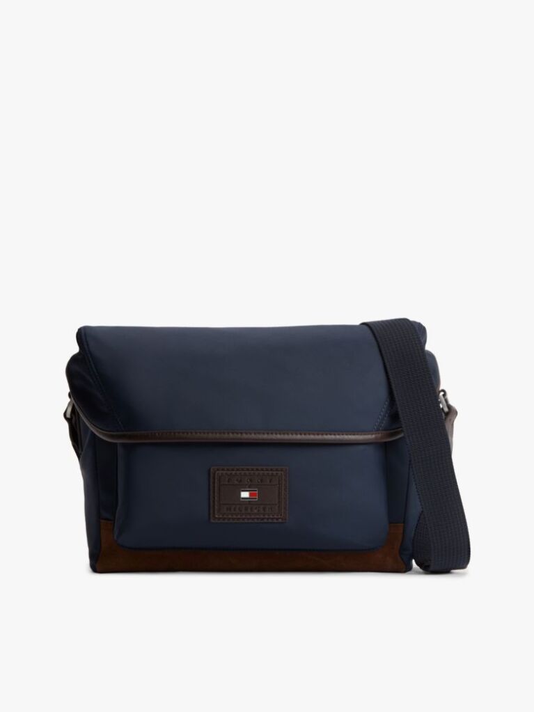 Μπλε Τσάντα Heritage Χιαστί Satchel Με Λογότυπο  Άνδρες